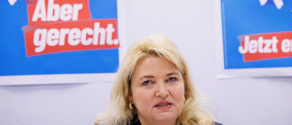 AfD-Landeschefin Kristin Brinker blickt zuversichtlich auf die Wiederholung der Berliner Abgeordnetenhauswahl.