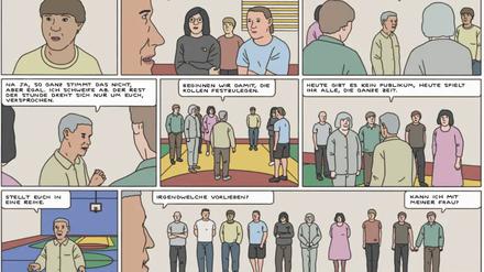 Eine Seite aus „Acting Class“.