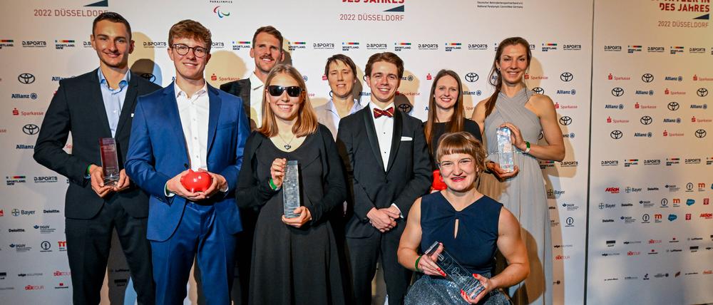 Die Para-Sportler*innen des Jahres bei der Gala in Düsseldorf.