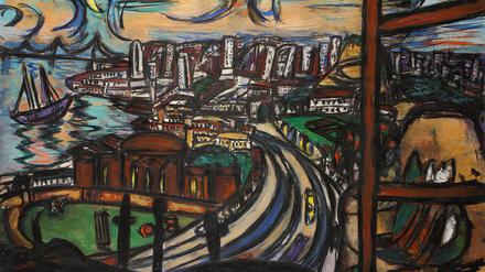 Auf’s Meer. „San Francisco“ (1950), mit 101 mal 140 Zentimetern Beckmanns größte Stadtansicht. 