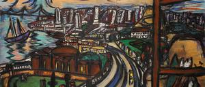 Auf’s Meer. „San Francisco“ (1950), mit 101 mal 140 Zentimetern Beckmanns größte Stadtansicht. 