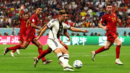 Erlösender Moment. Niclas Füllkrug erzielt den Ausgleich für die Deutschen.