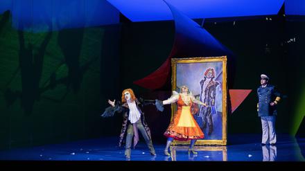 Günter Papendell als Holländer, Daniela Köhler als Senta, Jens Larsen als Daland 