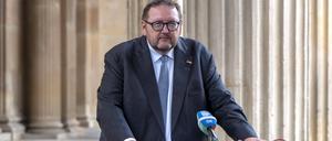 Der Potsdamer Rabbiner und Universitätsprofessor Walter Homolka bei der Eröffnung des Europäischen Zentrums für Jüdische Gelehrsamkeit in Potsdam.