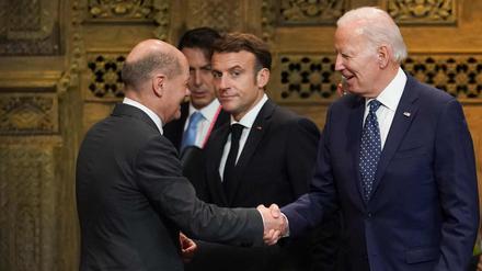 Zwei für Europa: US-Präsident Joe Biden und Kanzler Olaf Scholz öffnen den Weg für die Lieferung westlicher Kampfpanzer an die Ukraine. 