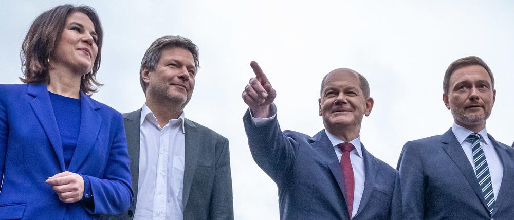 Da war noch Zuversicht in der Welt - und der angehenden Koalition.