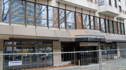 Das geschlossene Hotel „Mondial“ am Berliner Kurfürstendamm.
