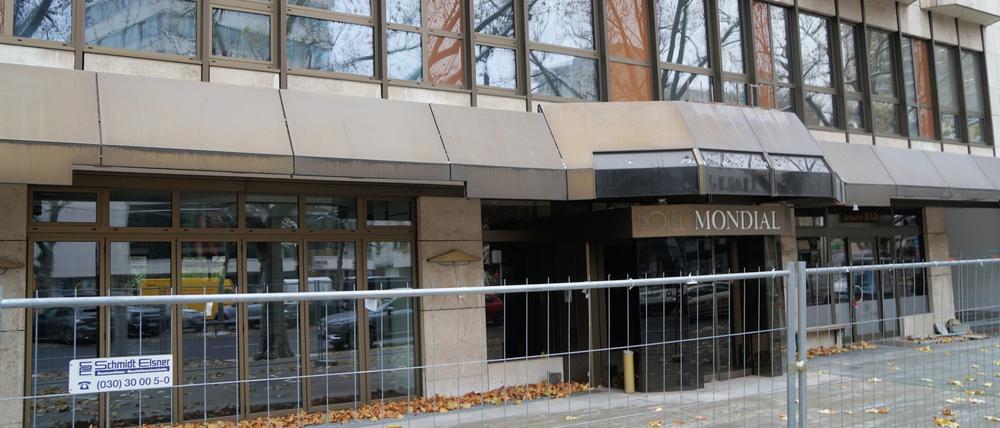 Das geschlossene Hotel „Mondial“ am Berliner Kurfürstendamm.