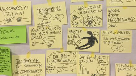 Ein Blick auf die Themen eines Gründungstreffens der Comic Gewerkschaft
