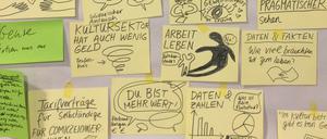 Ein Blick auf die Themen eines Gründungstreffens der Comic Gewerkschaft