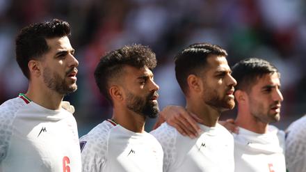 Spieler des iranischen Teams vor dem WM-Spiel gegen Wales (Archivbild)