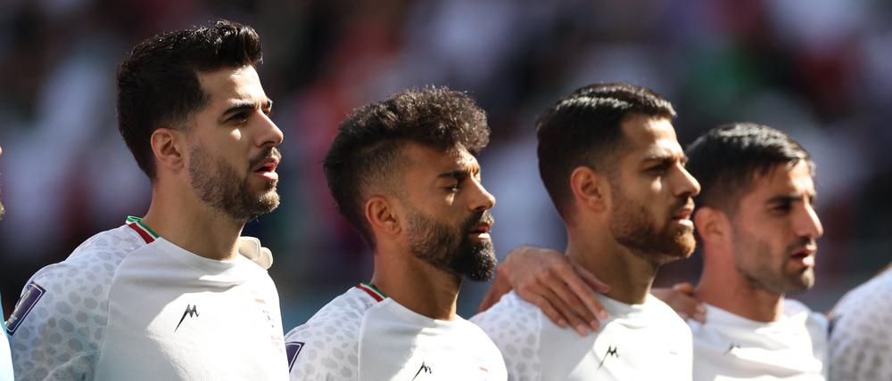 Spieler des iranischen Teams vor dem WM-Spiel gegen Wales (Archivbild)