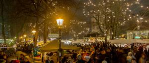 Alt-Rixdorfer Weihnachtsmarkt in Berlin-Neukölln.