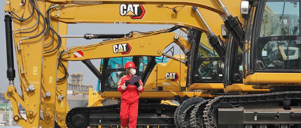 Legte innerhalb Jahresfrist um 20 Prozent: Der Baumaschinenhersteller Caterpillar.