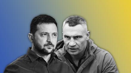 Politische Rivalen: Wolodymyr Selenskyj und Vitali Klitschko.