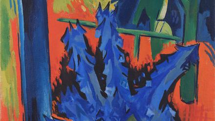 „Rittersporn am Fenster“ (1922) von Karl Schmidt-Rottluff.