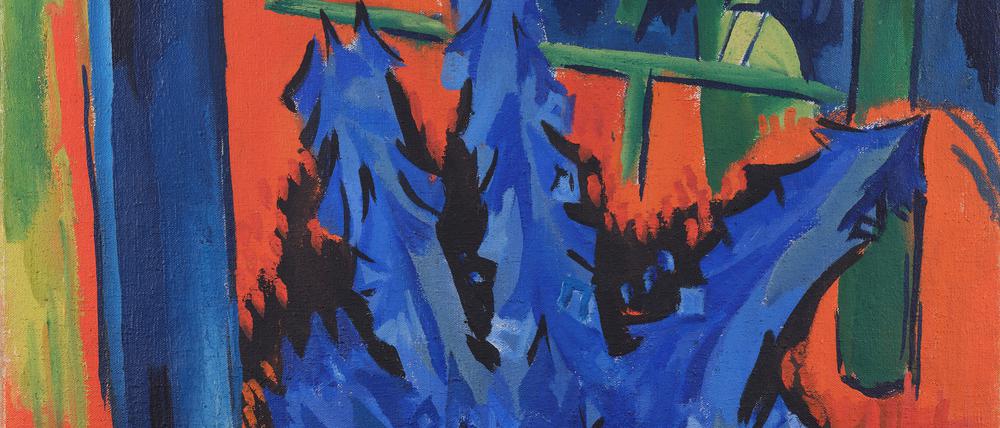 „Rittersporn am Fenster“ (1922) von Karl Schmidt-Rottluff.