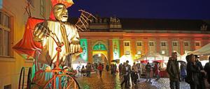 Sternenmarkt auf dem Kutschstallhof.