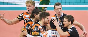 Gegen Zawiercie gelang den BR Volleys ein 3:1-Sieg. 