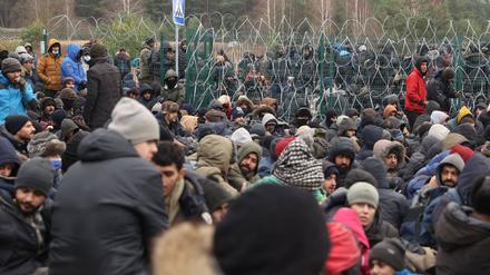 An der Grenze im November 2021.