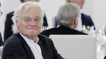 Berlin, Schloss Bellevue, Bundespräsident Gauck ehrt die Architektur, Foto: Architekt Meinhard von Gerkan