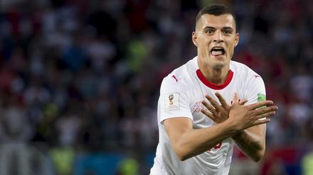 Granit Xhaka machte sich bei der WM 2018 in Serbien nicht beliebt.