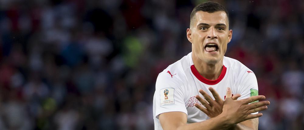 Granit Xhaka machte sich bei der WM 2018 in Serbien nicht beliebt.