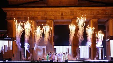Silvestershow Celebrate at the Gate – Willkommen 2022 am Brandenburger Tor. 