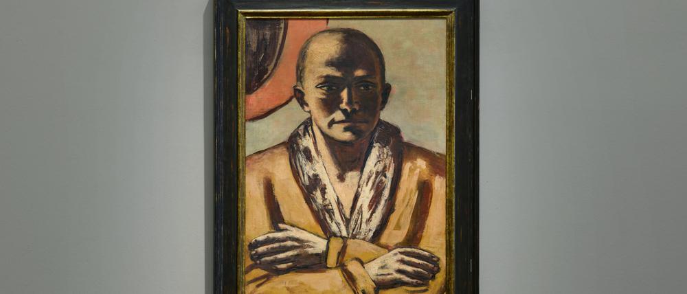 Max Beckmanns „Selbstbildnis gelb-rosa“ von 1943.  