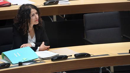 Bettina Jarasch (Grüne), Umweltsenatorin von Berlin, im Berliner Abgeordnetenhaus.