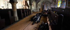 Die Paul-Gerhardt-Kirche nach dem Brand.
