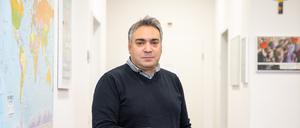 Fadel Haddad, 49, in seinem Berliner Büro. Sein Verfahren befindet sich in der Schwebe. Respektlos, findet er.