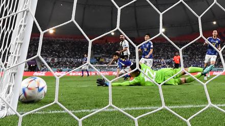Pfosten! Auch daran scheiterte das deutsche Team, allem voran gegen Japan.