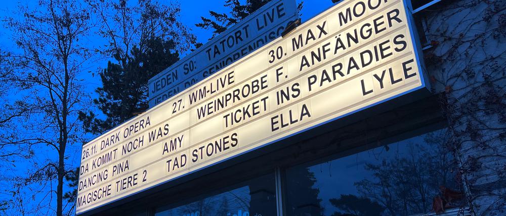 Weinprobe, Theater, Lesungen: Die Neuen Kammerspiele Kleinmachnow sind weit mehr als ein Kino.