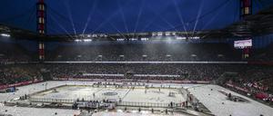 So wird es wieder aussehen. Vor drei Jahren spielten die Haie erstmals im Fußballstadion.