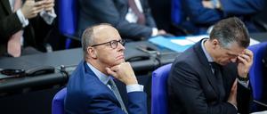Der CDU-Bundesvorsitzende Friedrich Merz und Unionsfraktionsvorsitzender Thorsten Frei.