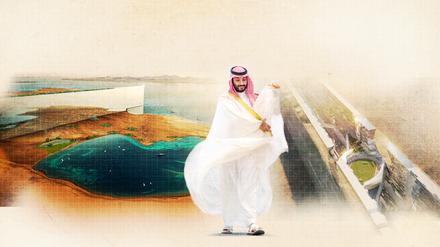 Ein verglaster Riegel von 170 Kilometern Länge, 500 Meter aufragend.: Saudi-Arabiens Herrscher Mohammed bin Salman und seine Idee von der Zukunftsstadt Neom.