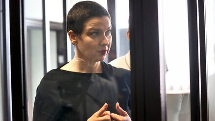 Maria Kolesnikowa in Minsk.