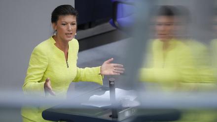 Sahra Wagenknecht im Bundestag