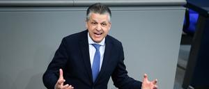 Thorsten Frei (CDU), Parlamentarischer Geschäftsführer der CDU/CSU-Bundestagsfraktion, spricht bei der Plenarsitzung im Deutschen Bundestag. 