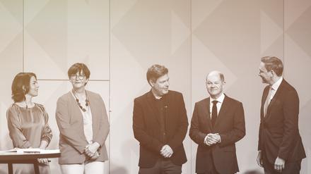 Schon verblichen? Die Ampel beim Start vor einem Jahr.