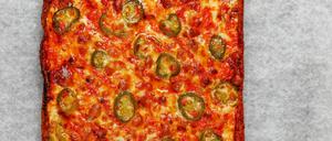 Immer gut: Pizza, reichlich belegt