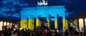 In den Farben der Ukraine