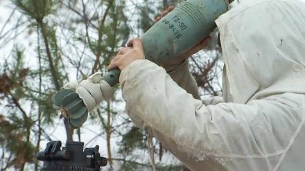 Waffentraining am 2. Dezember 2022 in Sankt Petersburg