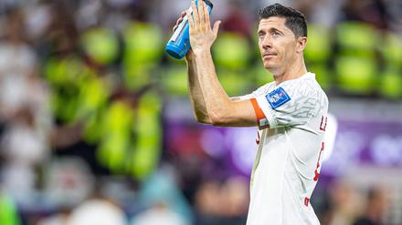  Das war es dann wohl. Lewandowski nach dem Spiel gegen Frankreich.