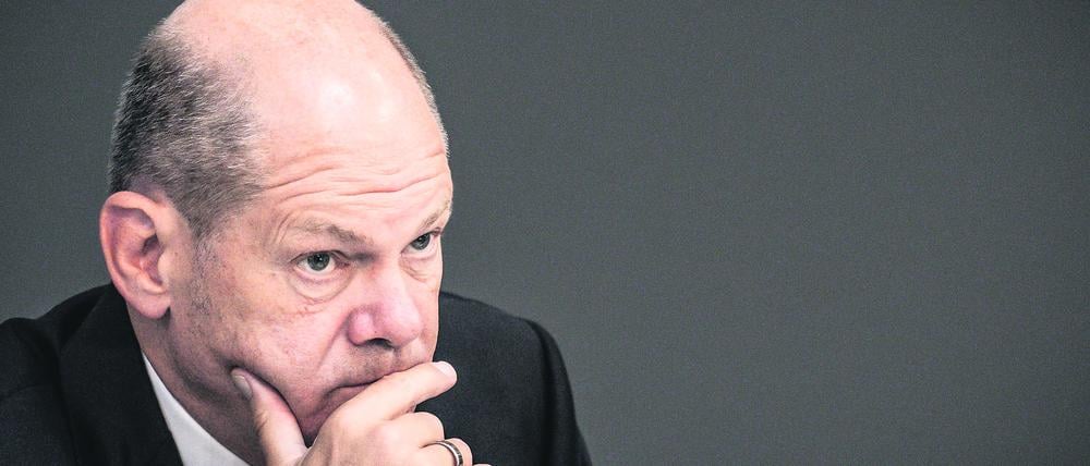 Zwischen den Fronten: Olaf Scholz, sozialdemokratischer Bundeskanzler.