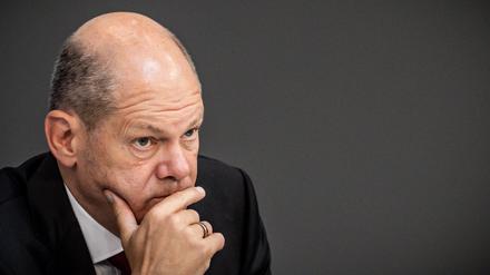 Der Bundeskanzler Olaf Scholz (SPD).