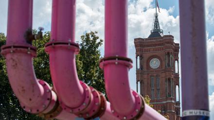 Abwasserrohre in Berlin.