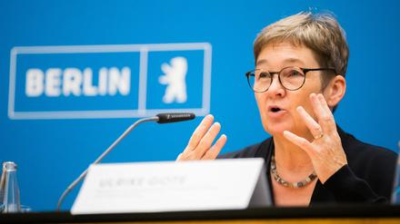 Ulrike Gote (Grüne), Berliner Senatorin für Gesundheit und Wissenschaft.