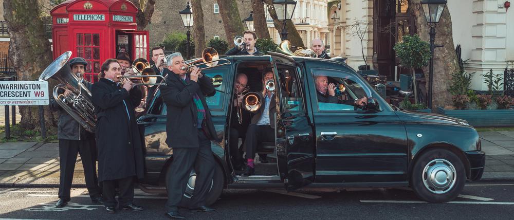Die Jungs von London Brass haben Humor